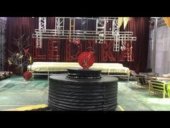 Zwaar draaistelsel met zwarte staalconstructie