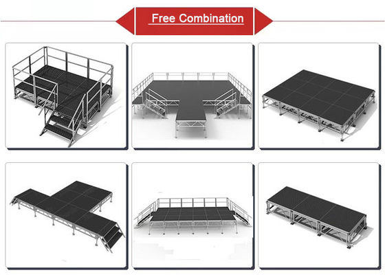 Aluminium podiumplatform Duurzaam aanpasbaar en handig voor shows en tentoonstellingen
